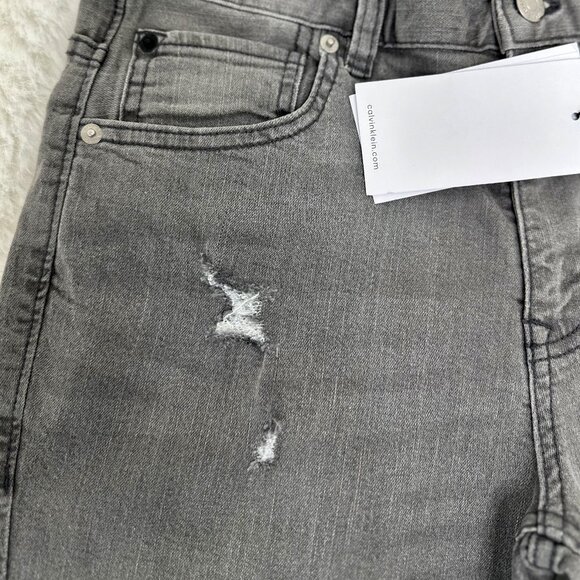Calvin Klein Jeans Boys Skinny Grey Denim Jeans - Picture 5 of 16